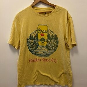Junk Food Clothing Yellow Coors Graphic Tee